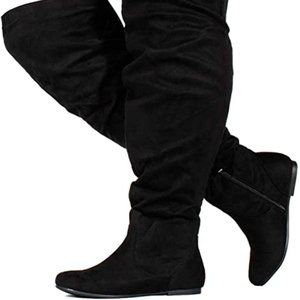 **NEW** SIZE 10** ROOM OF FASHION OVER THE KNEE SLOUCHY BOOTS**  WIDE CALF